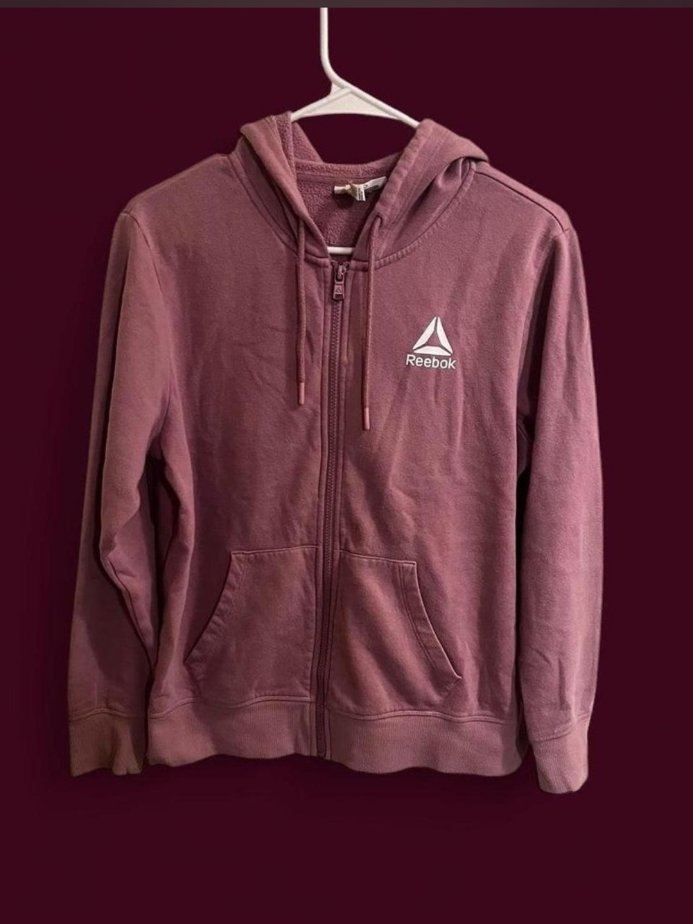 Reebok mauve Full-Zip Hoodie